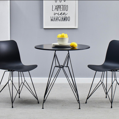 Ghế ăn ghế nhà hàng Ghế cafe fastfood ghế họp nhóm, ghế tiếp khách thân nhựa chân sắt  CC1548-P HCM