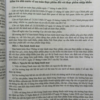 Sách Luật An Toàn Thực Phẩm – Công Tác Thanh Tra Kiểm Tra Bảo Đảm An Toàn Vệ Sinh Thực Phẩm Trong Các Đơn Vị, Doanh Nghiệp, Quán Ăn, Nhà Hàng, Khách Sạn - V2305D