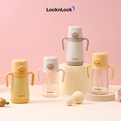 Bình Tập Uống Nước Cho Bé LocknLock HAP916 770ml, Hàng Chính Hãng, Có Tay Cầm Và Ống Hút - JoyMall