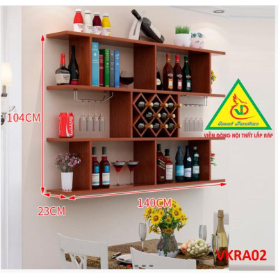 Kệ  trang trí treo tường VKRA02 - Nội thất lắp ráp 