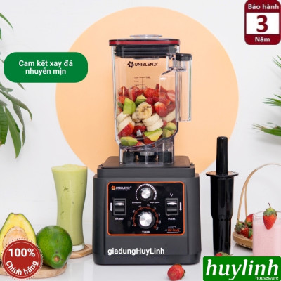 [Có hẹn giờ] Máy xay sinh tố công nghiệp Uniblend UB-712 Plus - [Mẫu mới 2024] - 1680W - Dung tích 1.8 lít - Hàng chính hãng