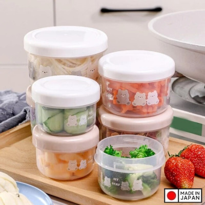 Set 02 hộp đựng thực phẩm Nakaya Pot Bear 160ml - Hàng nội địa Nhật Bản nhập khẩu chính hãng