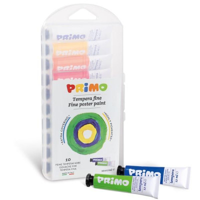 Hộp 10 Tuýp Màu Poster Paint 12ml PRIMO 444T10SAP
