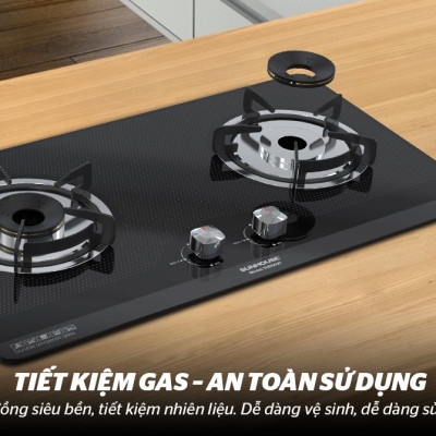 Bếp Gas Âm Kính SUNHOUSE SHB6630 - Hàng Chính Hãng