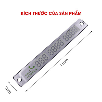 Bảng ghi số trên ô tô tự động phát sáng khi trời tối, miếng hít dính chắc chắn TÂM LUÂN Chổi lau tẩm dầu - Hàng chính hãng