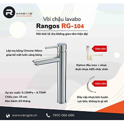 BỘ VÒI LAVABO GẮN BÀN RANGOS RG-104
