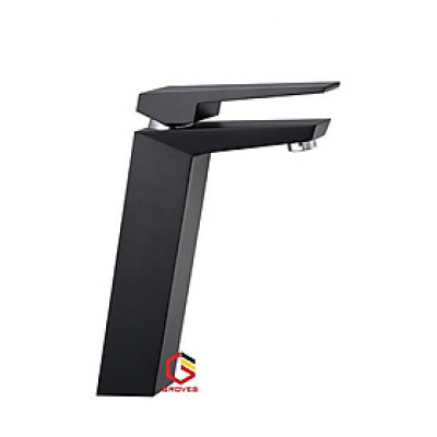 Vòi rửa mặt thân cao black GR8808C