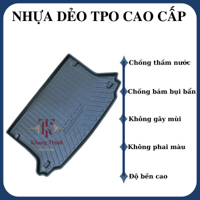 Lót cốp dành cho xe Ford Ecosport 2014 - 2017 không mùi, chất liệu TPO cao cấp