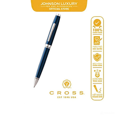Bút ký bi khô Cross Conventry AT0662-9 sơn mài màu xanh dương cao cấp
