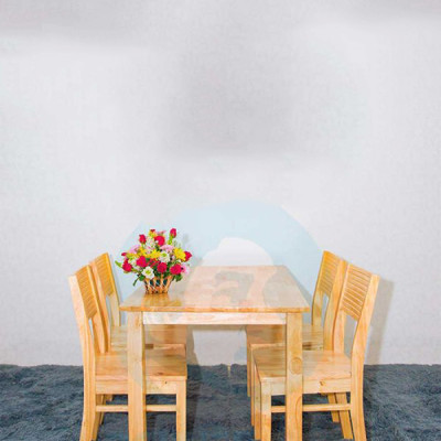 Bộ bàn ăn gia đình giá rẻ 4 ghế Cherry – Đủ màu