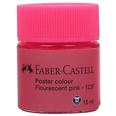 Màu Vẽ Poster 15 ml - Faber-Castell 123F - Flourescent Pink