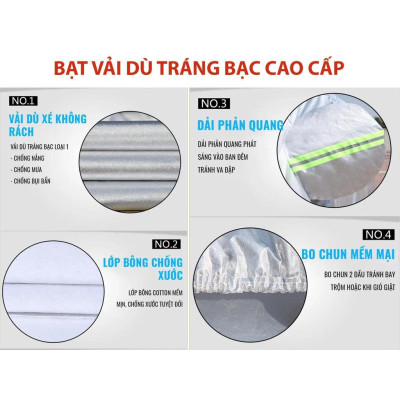 Bạt Phủ Xe Ô Tô Toyota Raize - Bạt Phủ Ô Tô 5 Chỗ 3 Lớp Cao Cấp Chống Mưa, Chống Nắng, Chống Cháy