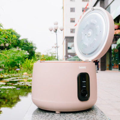 Nồi cơm điện Benny 1,8L BR-18POG - 700W, Màu nâu cafe, Hàng chính hãng - Giá tốt- Bảo hành 12 tháng