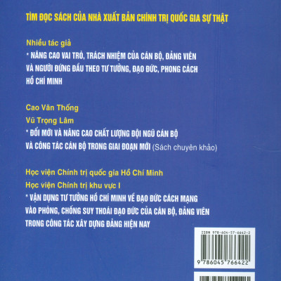 Tư tưởng Hồ Chí Minh về cán bộ, công tác cán bộ và sự kế thừa, vận dụng vào thực tiễn cách mạng Việt Nam