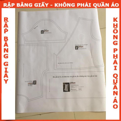 Rập đầm xòe cổ cánh én mã 1079- giấy A0 (BẢN VẼ)