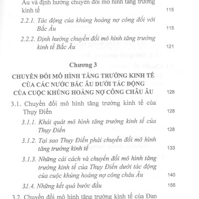 Chuyển Đổi Mô Hình Tăng Trưởng Kinh Tế Ở Một Số Nước Bắc Âu Dưới Tác Động Của Cuộc Khủng Hoảng Nợ Công Châu Âu (Sách chuyên khảo)