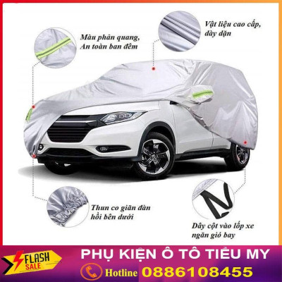 Bạt Phủ Xe Ô Tô MITSUBISHI Mirage, Xpander, Attrage, Pajero, Trition, Outlander, có phản quang, chống nóng, chống nước