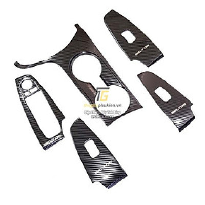 Ốp nội thất Kia Seltos 5 chi tiết vân Carbon