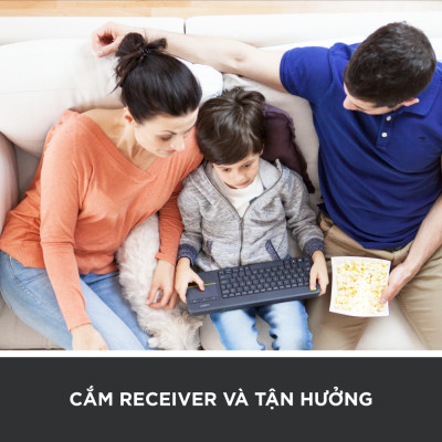 Bàn Phím Không Dây Logitech K400 PLUS - Hàng Chính Hãng