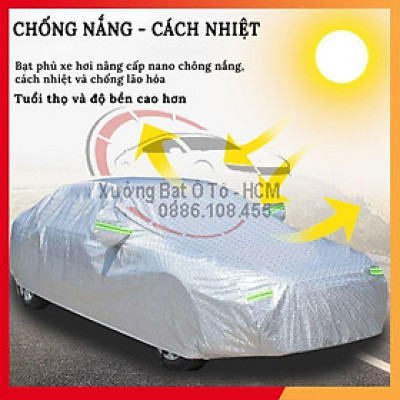 Bạt Phủ Xe Ô Tô 3 Lớp Tráng Nhôm Cao Cấp, Áo Trùm Bảo Vệ Xe FORD ECOSPORT, Bạc Phủ Trùm Bảo Vệ Che Nắng