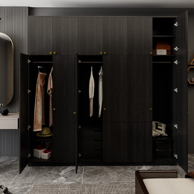 [Happy Home Furniture] JOVIE, Tủ quần áo 12 cánh mở , 240cm x 54cm x 240cm ( DxRxC), TCM_168