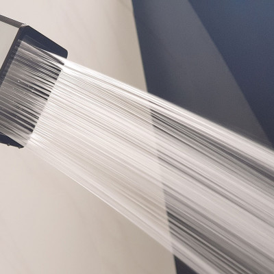 Bộ tay dây sen siêu tăng áp vuông Eurolife EL-113SH (Trắng bạc)