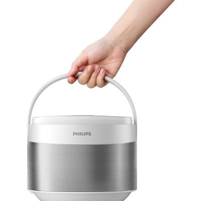 Nồi Cơm Điện Tử Mini Philips 0.85 lít HD3170/66 - Hàng Chính Hãng