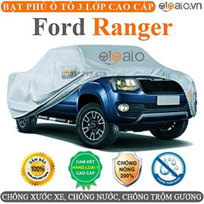 Bạt phủ xe ô tô Ford Ranger vải dù 3 lớp CAO CẤP BPXOT