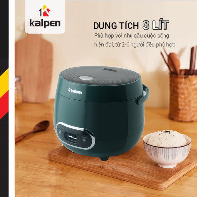 NỒI CƠM ĐIỆN Ủ ẤM 3D KALPEN R2 DUNG TÍCH 3L HÀNG CHÍNH HÃNG