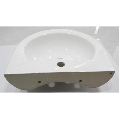 Chậu Lavabo sứ men Nano tuyết chân treo Eurolife EL-LVB01 (Trắng)