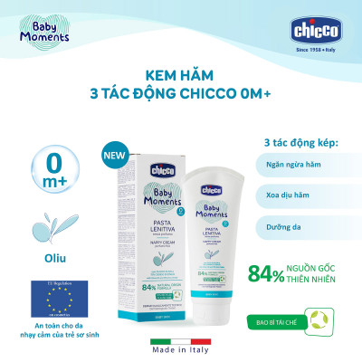 Kem hăm 3 tác động Chicco cho bé 0M+ 100ml 