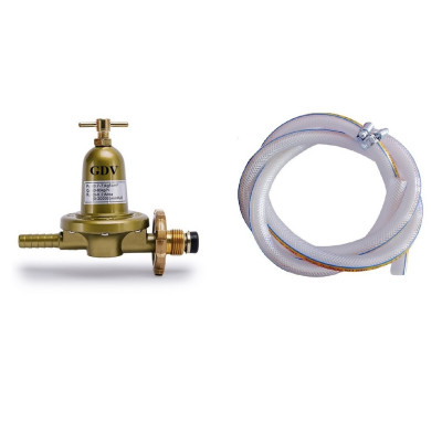 Combo Bếp Gas Khè Công Nghiệp Sơn Tĩnh Điện GDV Kèm Van Dây - Hàng Chính Hãng