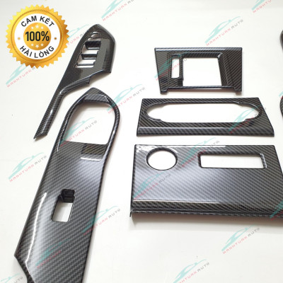Ốp nội thất Toyota Veloz, Veloz Cross nhựa ABS vân carbon hàng cao cấp