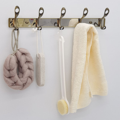 Móc treo quần áo 5 chấu mạ Đồng giả cổ Eurolife EL-M3 (Vàng)