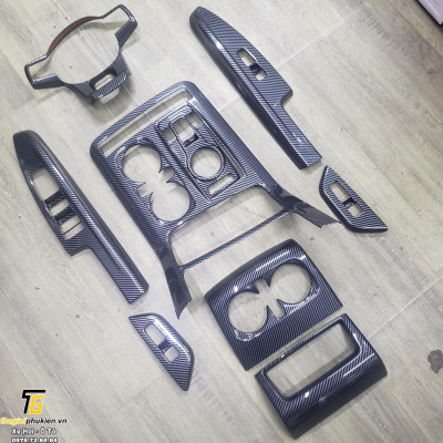 Ốp nội thất nhựa ABS vân Carbon cho Kia Carnival Cao cấp