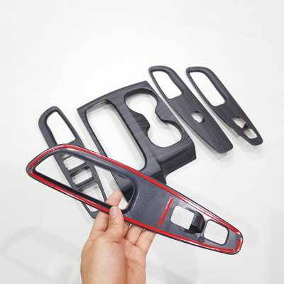 Ốp nội thất vân Gỗ cho Hyundai Santafe 2019-2020 Cao cấp