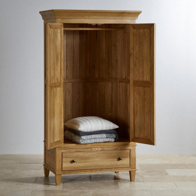 Tủ quần áo Juno Sofa 2 cánh 1 ngăn kéo gỗ sồi 1m