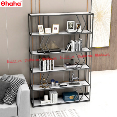 KỆ TRANG TRÍ PHÒNG KHÁCH THIẾT KẾ SANG TRỌNG OHAHA - KTT013