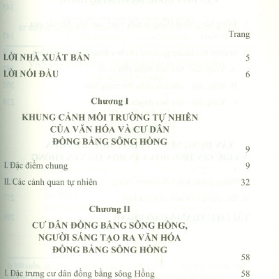 Văn Hoá Và Cư Dân Đông Bằng Sông Hồng - Vũ Tự Lập chủ biên 