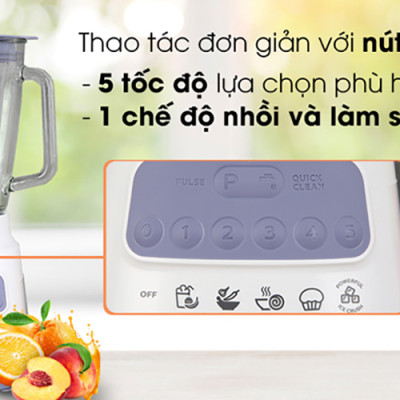 Máy xay sinh tố Philips HR2222/00 (700W) - Hàng Chính Hãng