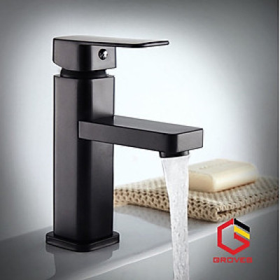 Vòi rửa mặt đen GR5005 black