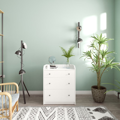 [Happy Home Furniture] CANA,  Tủ 3 tầng ,  70cm x 46cm x 84cm ( DxRxC), THK_008