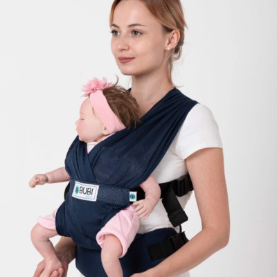 Địu vải Gen 3 - Lưới thoáng khí - xanh đen