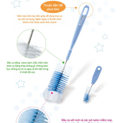 BỘ 2 CỌ RỬA BÌNH SỮA KUKU KU5302