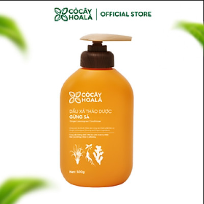 Dầu Gội Xả Hữu Cơ Gừng Sả - Cải thiện dầu bết tóc và gàu ngứa 500g
