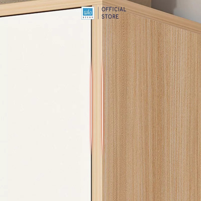 Tủ Quần Áo Màu Trắng Phối Vân Gỗ Sồi Nhiều Ngăn Đa Năng Thương Hiệu SIB Decor TA11
