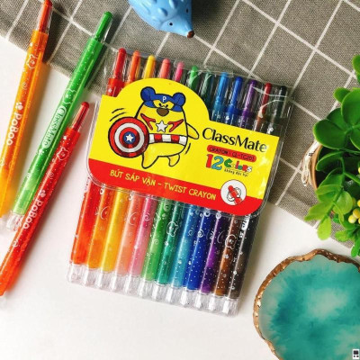Bút Sáp Vặn Dài Classmate TC201 - 12 Màu