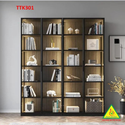 Tủ trang trí cánh kính TTK301 - Nội thất lắp ráp Viễn Đông ADV