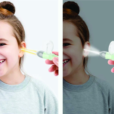 Bộ Lấy Ráy Tai, ngoáy tai có đèn kèm đầy đủ phụ kiện, Mới Nâng Cấp Nhẹ, An Toàn Không Đau, Thiết Kế Cho Em Bé Tặng kèm 4 đầu ngoáy tai