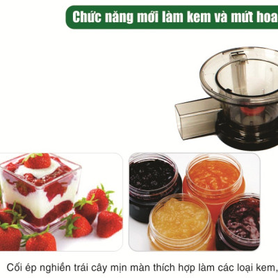 Máy Ép Trái Cây Tốc Độ Chậm Nguyên Trái Iruka I-52 (150W) - Hàng chính hãng